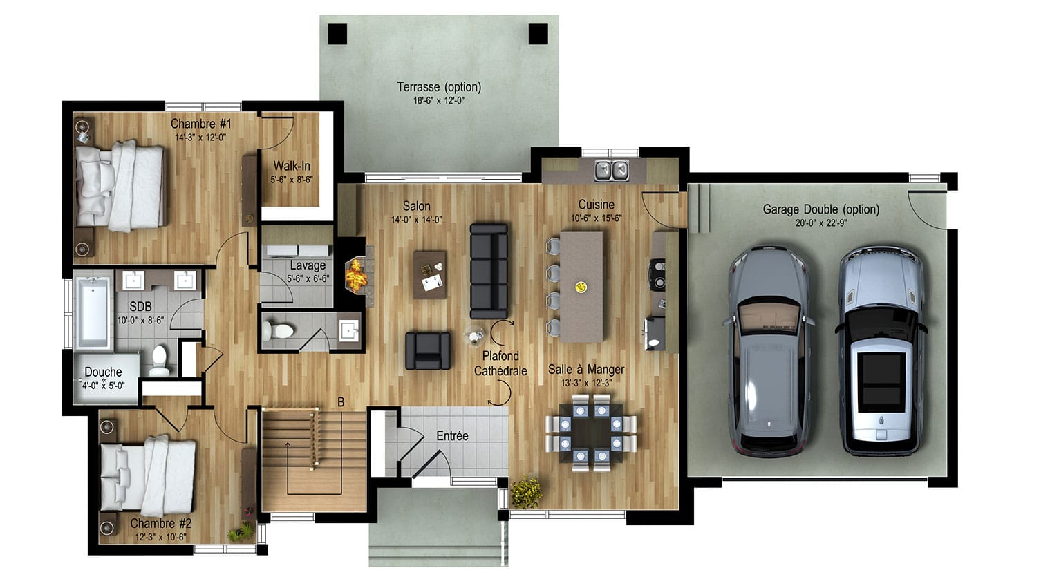 Le Norden | Projet immobilier à St-Sauveur | Maison d'inspiration | Le Margeride | Le plan